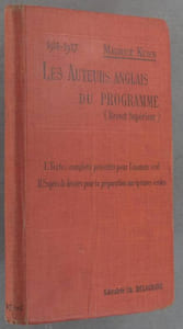Les auteurs anglais du programme. Ouida, Longfellow, Wordsworth, Scott, Keats, Moore, Tennyson.