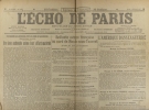 L'écho de Paris. N° 12375 du 4 juillet 1918.. L'ECHO DE PARIS 