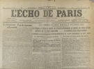 L'écho de Paris. N° 12453 du 20 septembre 1918.. L'ECHO DE PARIS 