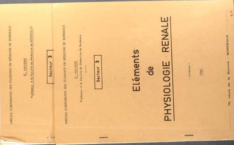 Eléménts de physiologie rénale. Texte et schémas.