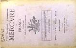 Mercure de France N° 513. Articles de Henri Clouard, Roger Maurice, Léon Moussinac…. MERCURE DE FRANCE 