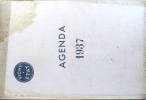 Agenda médical 1937. Offert gracieusement par la Compagnie fermière de Vichy.. AGENDA VICHY-ETAT 1937 