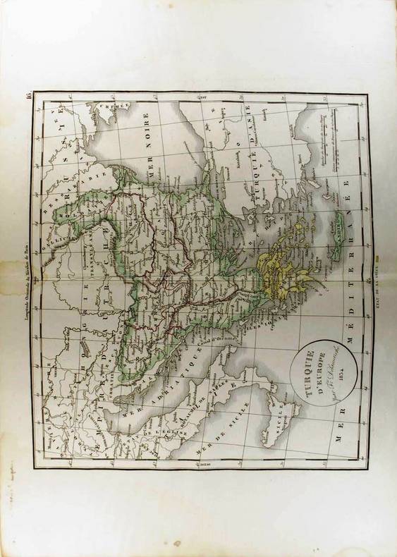 Turquie d'Europe. (Carte dressée en 1834).. DELAMARCHE Félix 