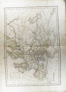 L'Europe divisée en ses différents états sous Charlemagne. (Carte dressée en 1834).