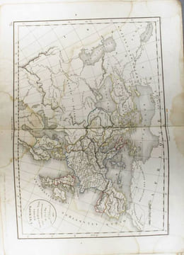 L'Europe divisée en ses différents états sous Charlemagne. (Carte dressée en 1834).. DELAMARCHE Félix