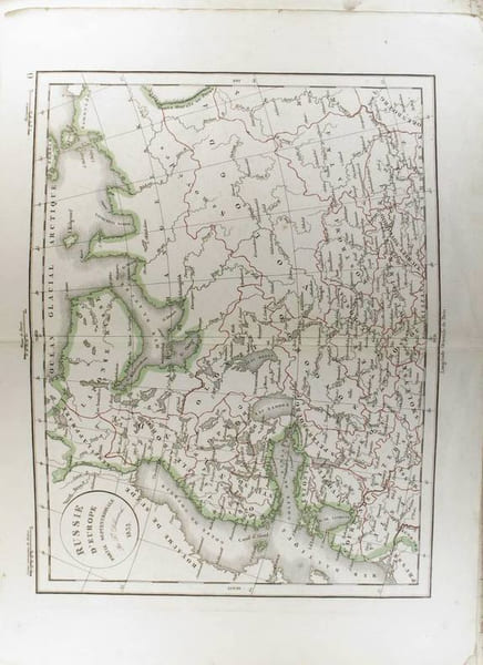 Russie d'Europe. Partie septentrionale. (Carte dress&eacute;e en 1833).. DELAMARCHE F&eacute;lix 