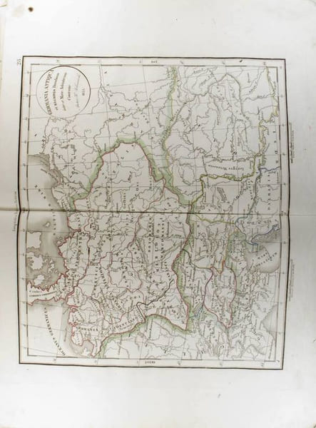Germania Antiqua et Regiones Danubium inter et Mare Adriaticum Contentoe. (Carte dress&eacute;e en 1833).. DELAMARCHE F&eacute;lix 