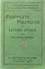 Pamphlets politiques et lettres d'Italie.. COURIER Paul-Louis 