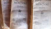 Mercure de France 1925 : 36e année incomplète, du 1er mai au 15 décembre 1925. Du numéro 645 au numéro 651. (Sauf 646).. MERCURE DE FRANCE 1925 