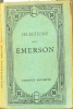 Selections from Emerson. Texte anglais.. EMERSON 