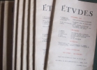 Etudes. Année 1957 complète. Il manque les numéros 3, 4 et 7.. ETUDES 1957 