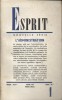 Revue Esprit. 1970, numéro 1. Numéro spécial consacré à l'administration. (Casamayor, Simon Charbonneau, Julien Cheberny, etc.).. ESPRIT 1970-1 