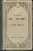 Choix de lettres du dix-septième siècle.. LANSON Gustave 