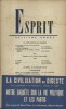 Revue Esprit. 1948, numéro 7. La civilisation du digeste… Enquête sur la France désorientée…. ESPRIT 1948-7 
