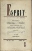 Revue Esprit. 1949, numéro 8. Trois nouvelles : Pierre Basson, Bertrand d'Astorg, J. Iwaszkiewicz…. ESPRIT 1949-8 