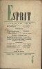 Revue Esprit. 1951, numéro 4. Roland Barthes sur Michelet, Henri Rohrer, Jean Maitron, Jean Gourot…. ESPRIT 1951-4 