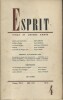 Revue Esprit. 1953, numéro 4. Jean-Marie Domenach, Henri Marrou, Albert Béguin, François Fejtö…. ESPRIT 1953-4 