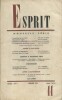Revue Esprit. 1958, numéro 11. Maurice Houis, Althusser sur Montesquieu, Henri Chazalet, J.-M. Domenach, P. Fougeyrollas sur Mao-Tsè-Toung.... ESPRIT ...