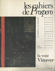 Les cahiers de Prospero N° 8 : La voie Vinaver.