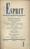 Revue Esprit. 1960, numéro 1. Numéro consacré à la musique nouvelle par Henri Davenson et Maurice Faure.. ESPRIT 1960-1 