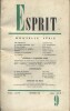 Revue Esprit. 1960, numéro 9. Casamayior, J.-M. Domenach, Paul Valet, Endre Enczi, Louis Graz.... ESPRIT 1960-9 