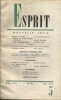 Revue Esprit. 1962, numéro 5. Articles sur Eichmann, l'URSS, l'Inde…. ESPRIT 1962-5 