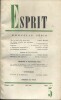 Revue Esprit. 1968, numéro 5. Albert Béguin, L. Vandermeersch, Candido Mendès, René Dumont, Roger Errera, Michel Foucault.... ESPRIT 1968-5 