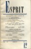 Revue Esprit. 1968, numéro 12. Unité nationale et minorités culturelles.. ESPRIT 1968-12 