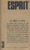 Revue Esprit. 1976, numéro 3. La mort à vivre.. ESPRIT 1976-3 