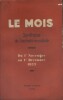 Le Mois. Synthèse de l'activité mondiale. Du 1er novembre au 1er décembre 1933. (Politique - Economie - Vie sociale - Lettres - Théâtre - Art - ...