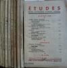 Etudes. 9 numéros de 1938. Numéros 4-7-9-10-11-19-20-21-22.. ETUDES 1938 