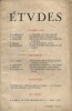 Etudes. 1955. N° 10. Revue mensuelle fondée en 1856 par les Pères de la Compagnie de Jésus.. ETUDES 1955-10 