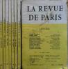 La revue de Paris. Année 1963 incomplète. Mensuel. Il manque les numéros de juin, juillet, novembre et décembre.. LA REVUE DE PARIS 1963 