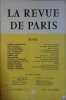 La revue de Paris N° 3, mars 1966.. LA REVUE DE PARIS 1966/3 