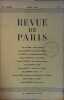 La revue de Paris N° 4, avril 1946.. LA REVUE DE PARIS 1946/4 