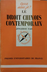Le droit chinois contemporain.
