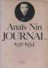 Journal. 1931-1934.. NIN Anaïs 