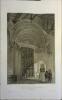 Angers. L'Hôtel-Dieu. Lithographie de A. Mouilleron : Portail de la chapelle de l'hôpital d'Angers, d'après le Baron de Wismes.. WISMES (Baron de) 