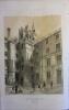 Angers. Le logis-Barrault. Lithographie de Rouargue : Musée et bibliothèque d'Angers, d'après le Baron de Wismes.. WISMES (Baron de) 
