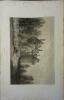 Beaupréau (Maine-et-Loire). Lithographie de Eugène Deshayes : Château de Beaupréau, d'après le Baron de Wismes.. WISMES (Baron de) 