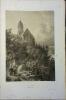 Saint-Florent-le-Vieil (Maine-et-Loire). Lithographie de Eugène Leroux : St Florent (l'église), d'après le Baron de Wismes.. WISMES (Baron de) 
