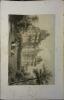 Pouancé (Maine-et-Loire). Lithographie de Cicéri et Bachelier : Château de Pouancé, d'après le Baron de Wismes.. WISMES (Baron de) 