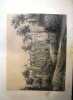 La Flotte (Sarthe). Lithographie de Eugène Leroux et Bachelier d'après le Baron de Wismes : Château de La Flotte, commune de Lavenay (Sarthe).. WISMES ...