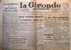 La Gironde populaire - 10 avril 1946. Grand quotidien régional d'informations du Parti Communiste Français.. LA GIRONDE POPULAIRE 