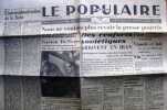 Le Populaire : Organe central du parti socialiste (S.F.I.O). N° 6861. Nous ne voulons plue revoir la presse pourrie!. LE POPULAIRE 