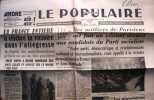 Le Populaire : Organe central du parti socialiste (S.F.I.O). N° 6913. La France entière a célébré la Victoire…. LE POPULAIRE 