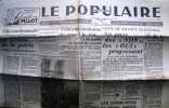 Le Populaire : Organe central du parti socialiste (S.F.I.O). N° 6920. Tour de France électoral, Manifestation des policiers parisiens, Iran…. LE ...