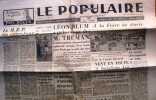 Le Populaire : Organe central du parti socialiste (S.F.I.O). N° 6921. Léon Blum a pris congé de M. Truman, La foire de Paris, Le M.R.P. au carrefour ...