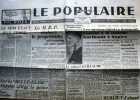 Le Populaire : Organe central du parti socialiste (S.F.I.O). N° 6936. Article de Léon Blum, Le M.R.P., En Italie…. LE POPULAIRE 