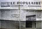 Le Populaire : Organe central du parti socialiste (S.F.I.O). N° 6948. Bidault espère former son ministère aujourd'hui… La Belqique, Léon Blum…. LE ...